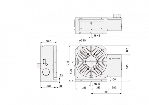 HVX-630N поворотный стол