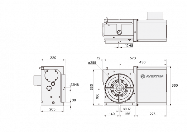 HVX-255 поворотный стол