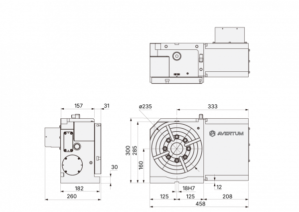 HVX-235N поворотный стол
